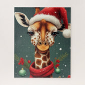 Season Greetings Giraffe Puzzle (Vertikal)