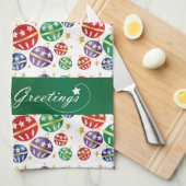 Season Greetings Jingle Bells Handtuch (Viertel Falte)