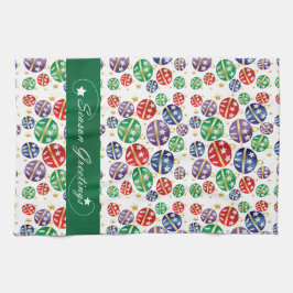 Season Greetings Jingle Bells Handtuch