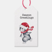 Season Greetings Penguin Geschenkanhänger (Vorderseite)