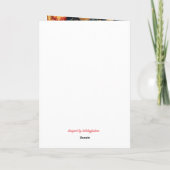 Season Greetings Snowman Karte (Rückseite)