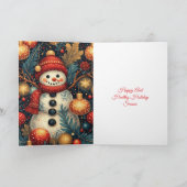 Season Greetings Snowman Karte (Innenseite)