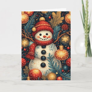 Season Greetings Snowman Karte