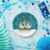 Season Greetings Snowmen Buddies | Weihnachten Pappteller (Party)