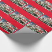 Season Greetings Trucking Santa Geschenkpapier (Ecke)