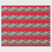 Season Greetings Trucking Santa Geschenkpapier (Flach)