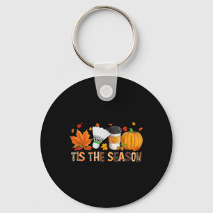 Season Leopard Pumpkin Badminton Halloween Fall Le Schlüsselanhänger