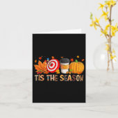 Season Leopard Pumpkin Darts Halloween Fall Leaf Karte (Gelbe Blume)