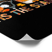 Season Leopard Pumpkin Lacrosse Halloween Fall Lea Poster (Ecke)