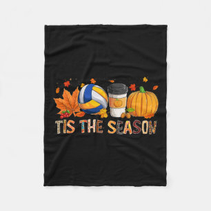 Season Leopard Pumpkin Volleyball Halloween Fall L Fleecedecke