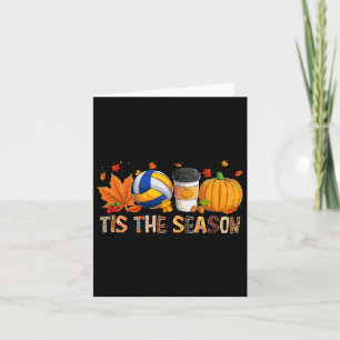 Season Leopard Pumpkin Volleyball Halloween Fall L Karte