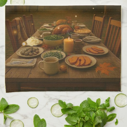 Season of Gatherings Kitchen Towels Geschirrtuch (Gefaltet)