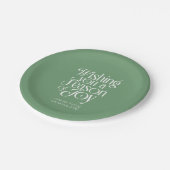 Season of Joy Holiday Plates Personalized Pappteller (Schrägansicht)