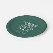 Season of Joy Holiday Plates Personalized Pappteller (Schrägansicht)