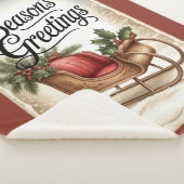 Season’s Greetings Sherpa Blanket Sherpadecke (3/4)
