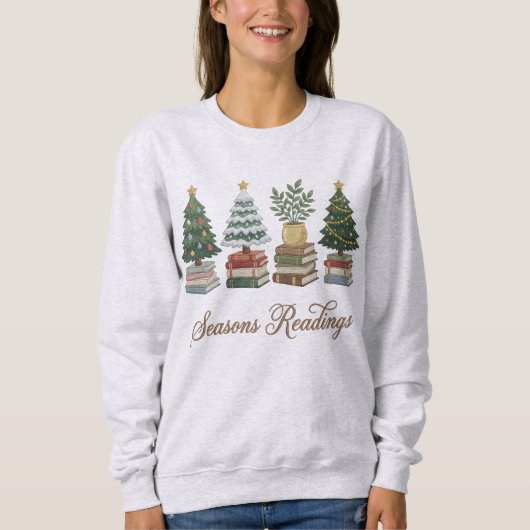 Season’s Readings Christmas Book Lover Sweatshirt (Vorderseite)