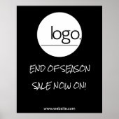 SEASONAL DISCOUNT VERKAUF EINZELHANDEL LOGO MARKEN POSTER (Vorne)