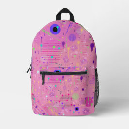 Seasonal Fruit Salad: Abstract Painting Bedruckter Rucksack