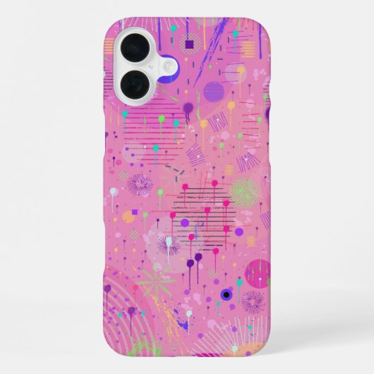 Seasonal Fruit Salad: Abstract Painting iPhone Hülle (Rückseite)