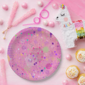 Seasonal Fruit Salad: Abstract Painting Pappteller (Party)