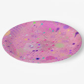 Seasonal Fruit Salad: Abstract Painting Pappteller (Schrägansicht)