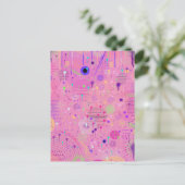 Seasonal Fruit Salad: Abstract Painting Postkarte (Stehend Vorderseite)