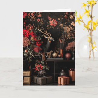 Seasonal Greeting Card • Luxe Christmas Aesthetic Karte