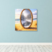Seasonal Mirror Leinwanddruck (Insitu (Holzboden))
