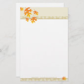 SEASONAL NOTEPAPER: Leave 3 Briefpapier (Vorne/Hinten)