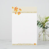 SEASONAL NOTEPAPER: Leave 3 Briefpapier (Stehend Vorderseite)