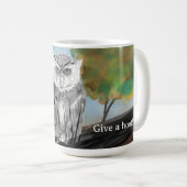 Seasonal Owl Print Kaffeetasse (VorderseiteRechts)