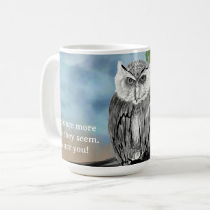 Seasonal Owl Print Kaffeetasse