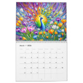 Seasonal Plumage – Botanical Peacocks Calendar Kalender (Mär 2026)