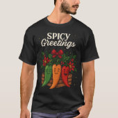 Seasoning Greetings Cute Holiday Spice Characters T-Shirt (Vorderseite)
