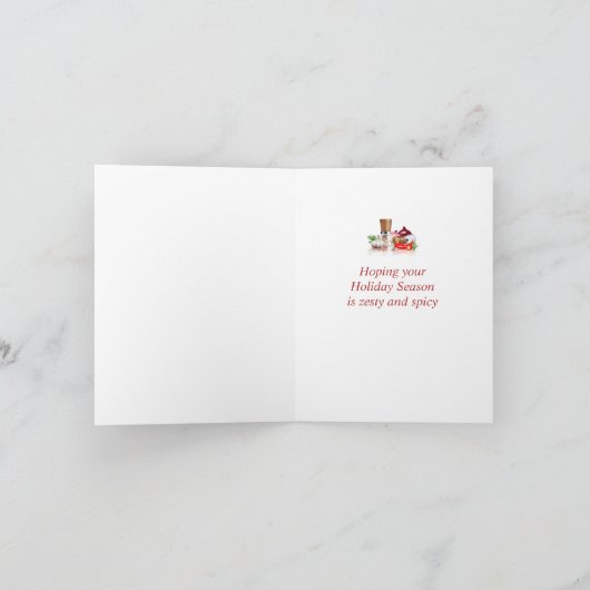 Seasonings Greetings for Zesty Spicy Holiday Fun Karte (Innenseite)