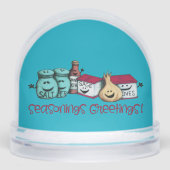 Seasonings Greetings Spices Cute Schneekugeln (Vorderseite)
