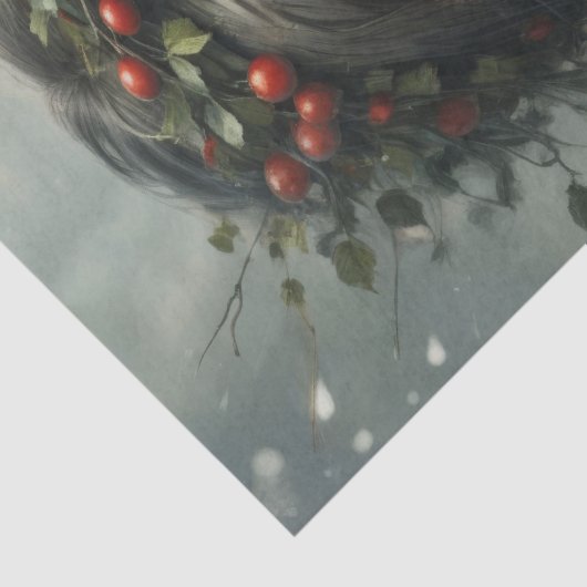 Seasons - 4 von 4 - Winter - Decoupage - Seidenpapier (Detail)