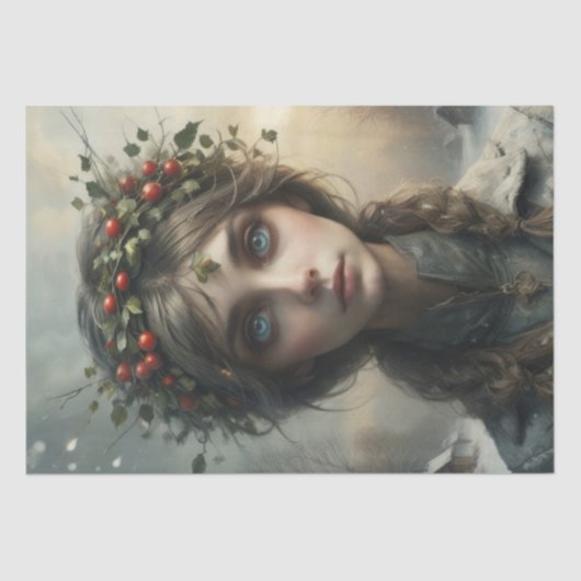 Seasons - 4 von 4 - Winter - Decoupage - Seidenpapier (Vorderseite)