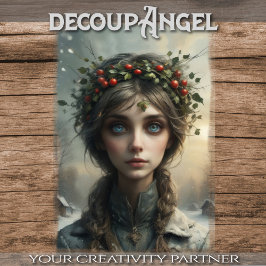 Seasons - 4 von 4 - Winter - Decoupage - Seidenpapier