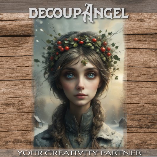 Seasons - 4 von 4 - Winter - Decoupage - Seidenpapier