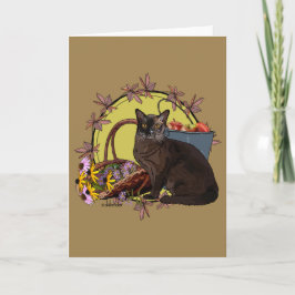 Seasons Cats - Autumn Garden Karte