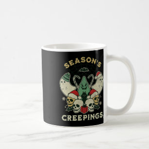 Seasons Creepings Spaß Halloween Weihnachten Grafi Kaffeetasse