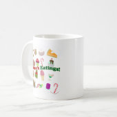 Seasons Eatings Fun Holiday Food Time Kaffeetasse (Vorderseite Links)