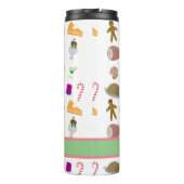 Seasons Eatings Fun Holiday Foods Muster Art Thermosbecher (Rückseite)