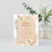 Seasons Fall Earthen Mix Boho Floral Wedding (Stehend Vorderseite)