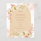 Seasons Fall Earthen Mix Boho Floral Wedding (Rückseite)