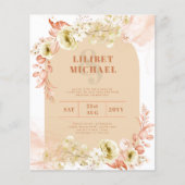 Seasons Fall Earthen Mix Boho Floral Wedding (Vorderseite)