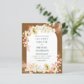 Seasons Fall Earthen Mix Boho Floral Wedding (Stehend Vorderseite)