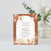 Seasons Fall Earthen Mix Boho Floral Wedding (Stehend Vorderseite)