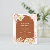 Seasons Fall Earthen Mix Boho Floral Wedding (Stehend Vorderseite)